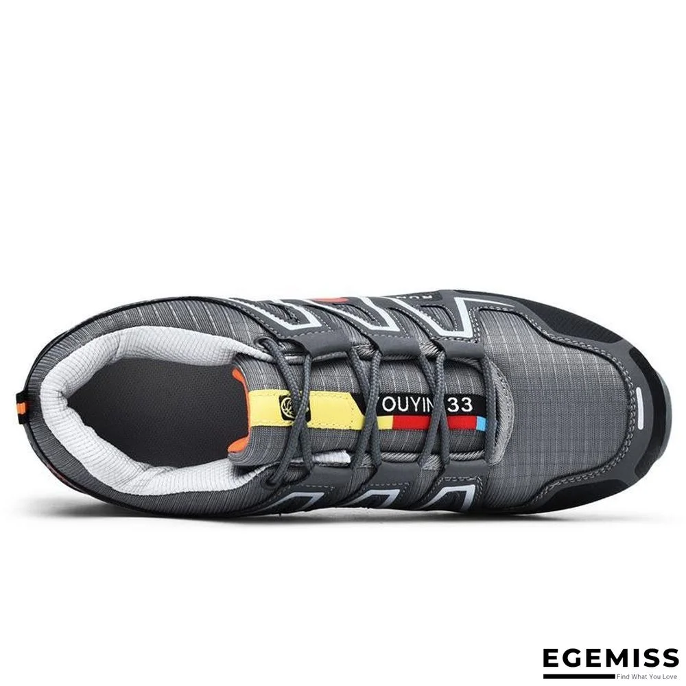 new large size outdoor mountaineering shoes men's shoes breathable shock absorption sports hiki | EGEMISS