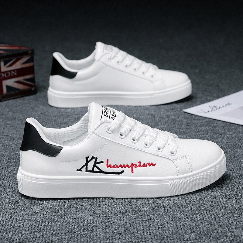 Men's Sneakers White Casual Shoes Summer Autumn Men Footwear Fashion Lace Up Shoes Flats Breathable Valentine Shoes Trainers