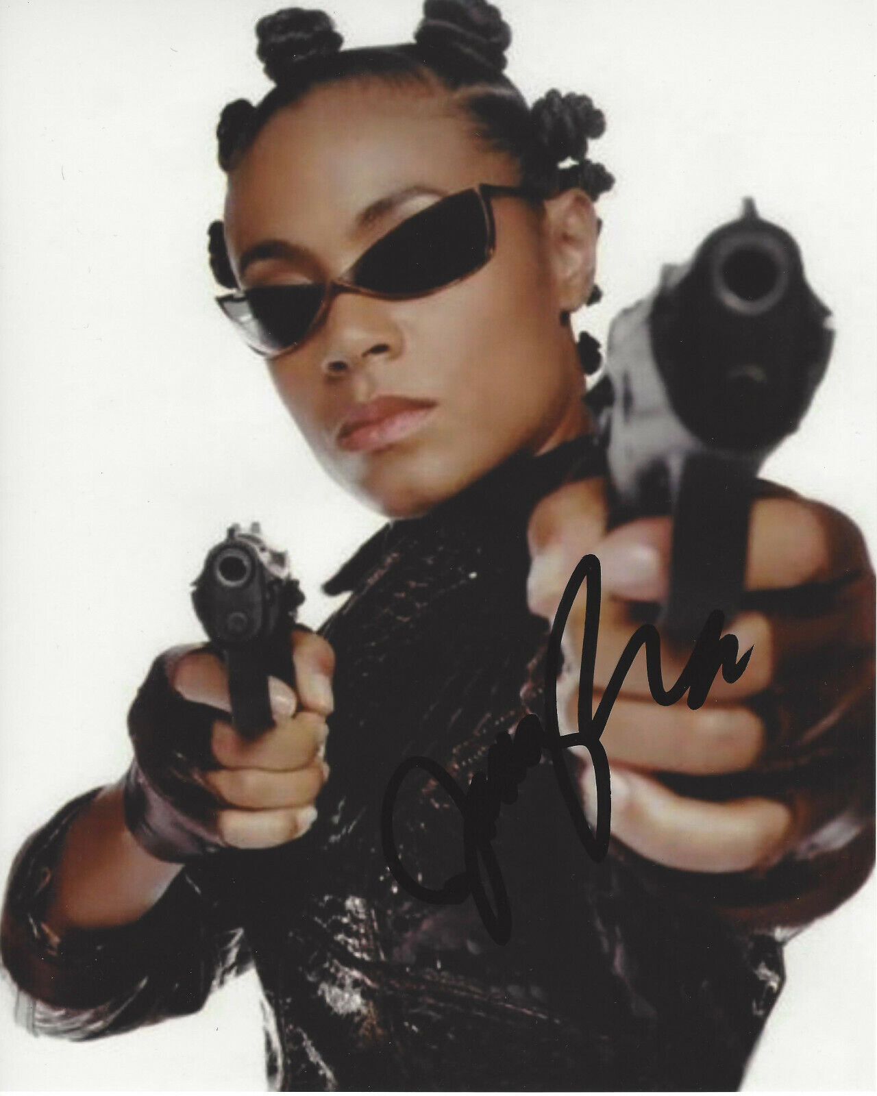 JADA PINKETT SMITH SIGNED 'THE MATRIX RELOADED' 8X10 Photo Poster painting D w/COA ACTRESS