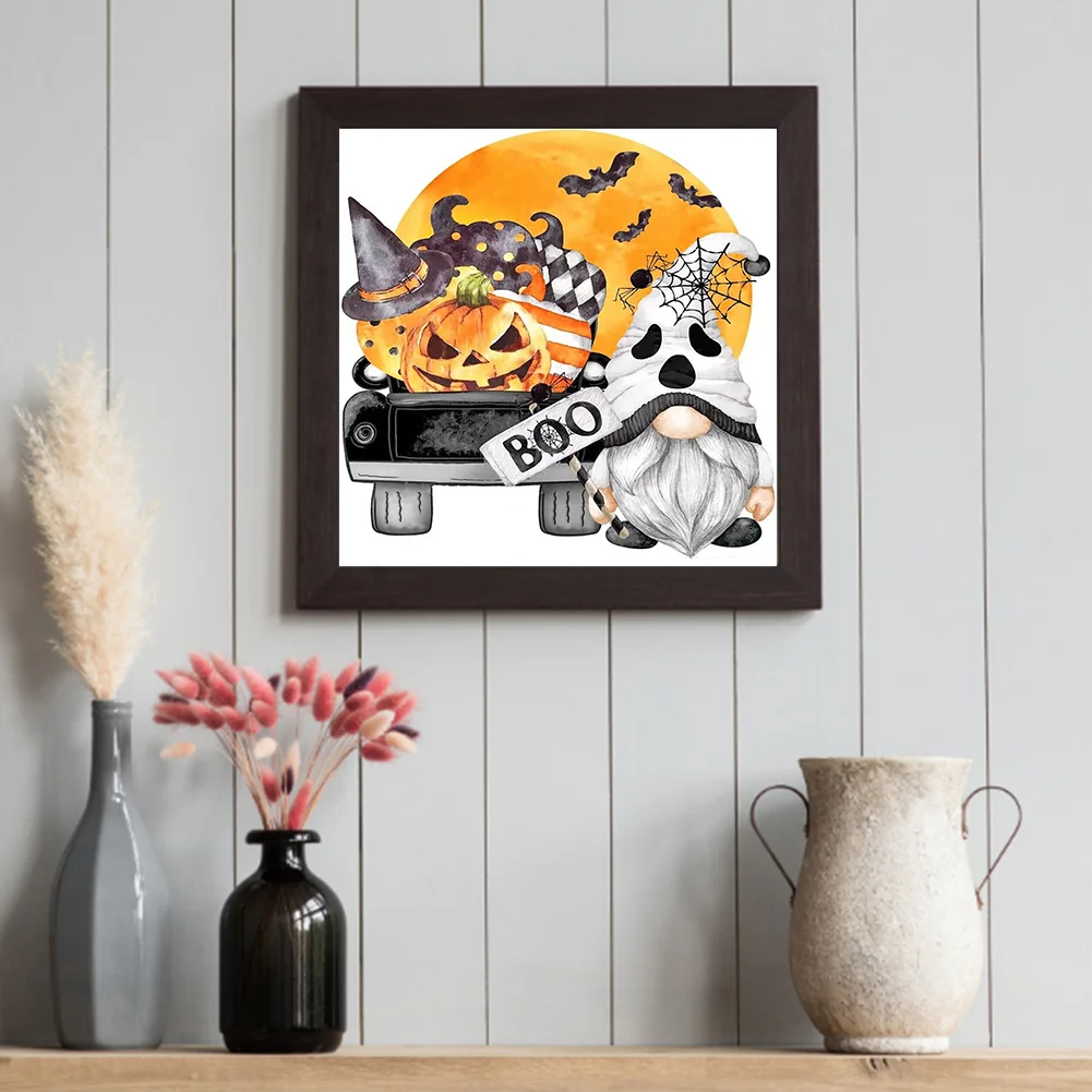 Halloween Pumpkin Cargoblin Diamond Painting Kits Full Round Drill Home Decor