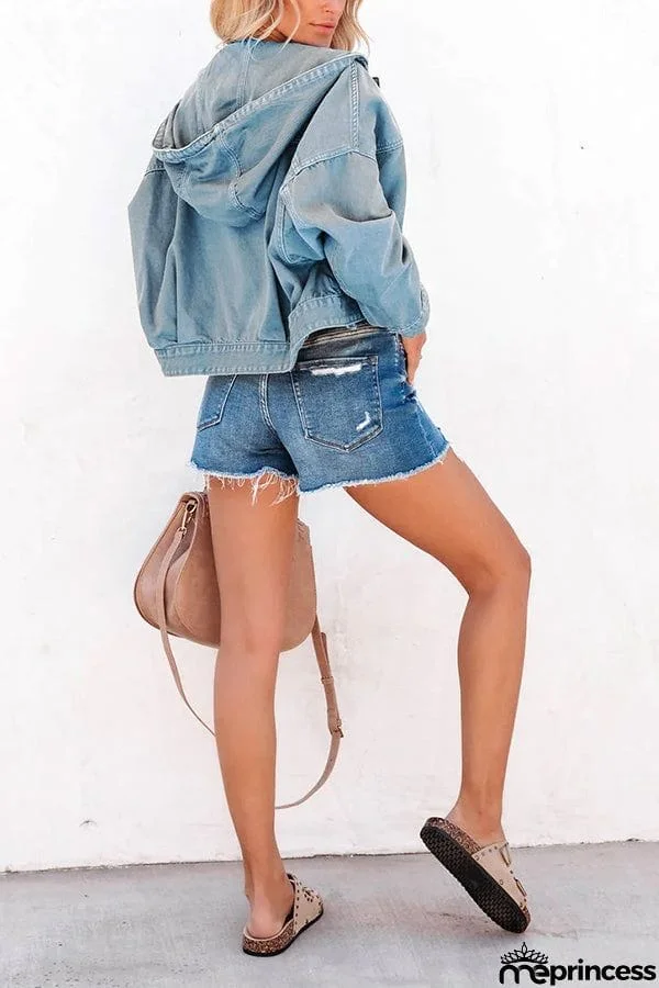 Short But Sweet Crop Hooded Jacket