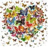 Diamond Painting-5D Full Round Drill Butterfly Heart