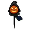 Resin Solar Halloween Pumpkin Garden Stake Light Solar Lights Garden Decor