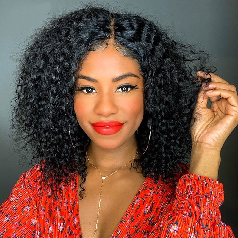 Deep Wave Wigs Black Brazilian US Mall Lifes