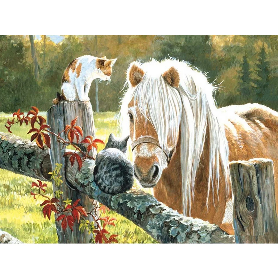 Diamond Painting - Full Round/Square Drill - Horse(30*40 - 50*60cm)