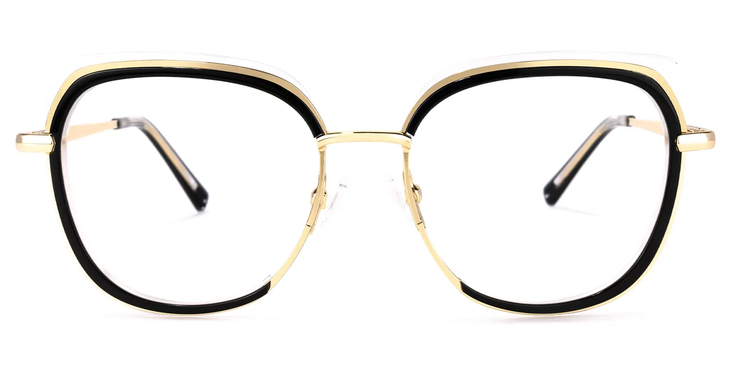 Linda Schwarz Quadratisch Brille Schwarz