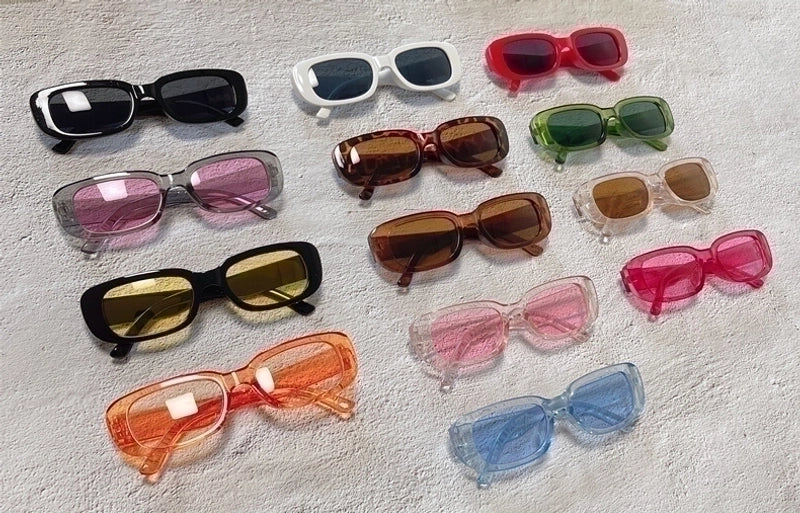 Minimalist Color Block Pc Oval Frame Patchwork Full Frame Women’s Sunglasses