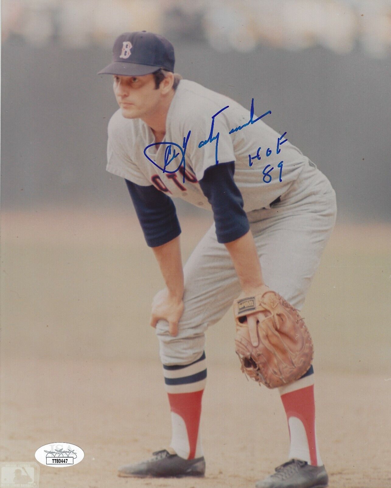 Autographed CARL YASTRZEMSKI HOF 89