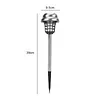 2PCS Solar Powered Lighting Mosquito Repellent Lamp with Ground Stake Waterproof Mosquito Killer for Backyard Patio Garden Lawn Pathway Camping