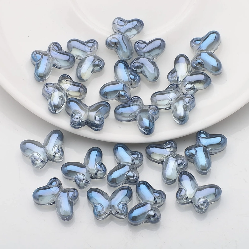 20 PCS/Package 10x14mm Glass Butterfly Beads