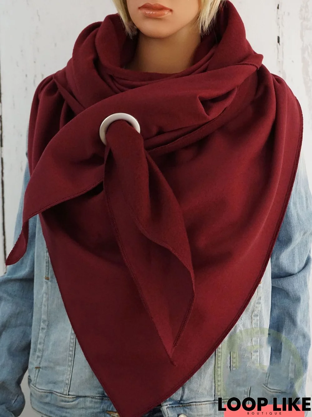 Cotton-blend Flannel Casual Scarf