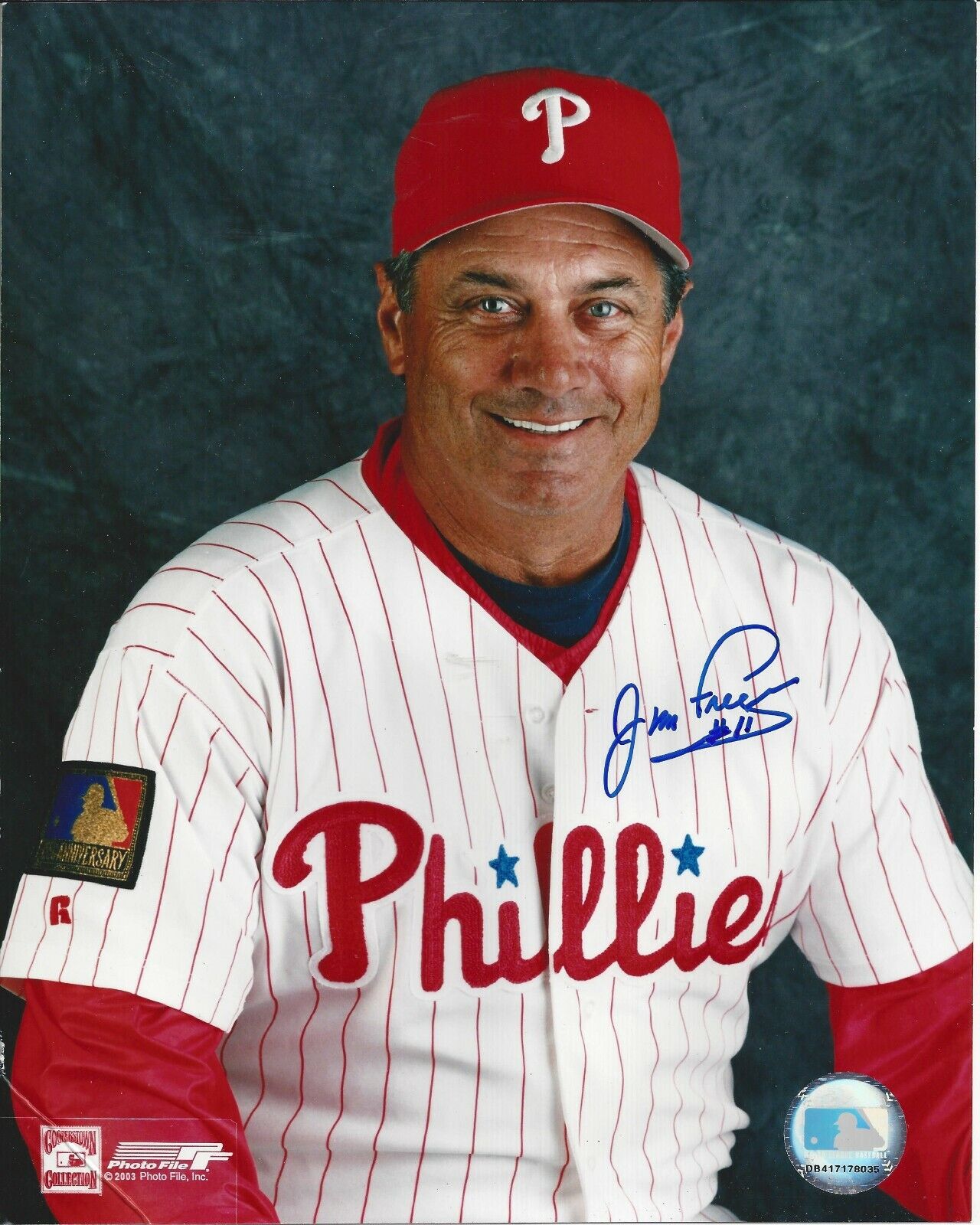 Jim Fregosi Autographed 8x10 Philadelphia Phillies DeceasedA789