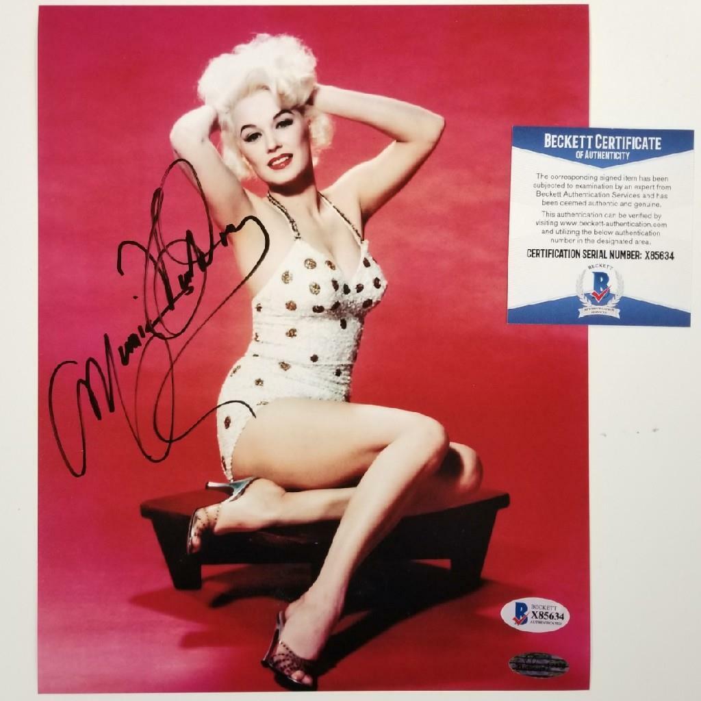 Mamie Van Doren signed 8x10 Photo Poster painting #2 Actress Playboy Autograph ~ Beckett BAS COA