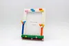Windmill DIY Building Block Photo Frame Kit,Creative Handmade Assembled Photo Frame Handmade Craft Gift Home Tabletop Display Decor
