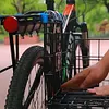 Bike Front Rear Basket Fold-Up Bicycle Cargo Rack Metal Wire Ebike Travel Basket