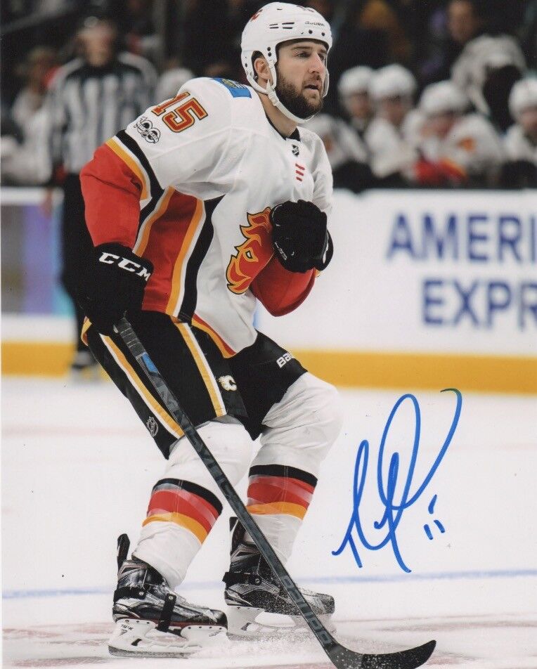 Calgary Flames Tanner Glass Autographed Signed 8x10 NHL Photo Poster painting COA C