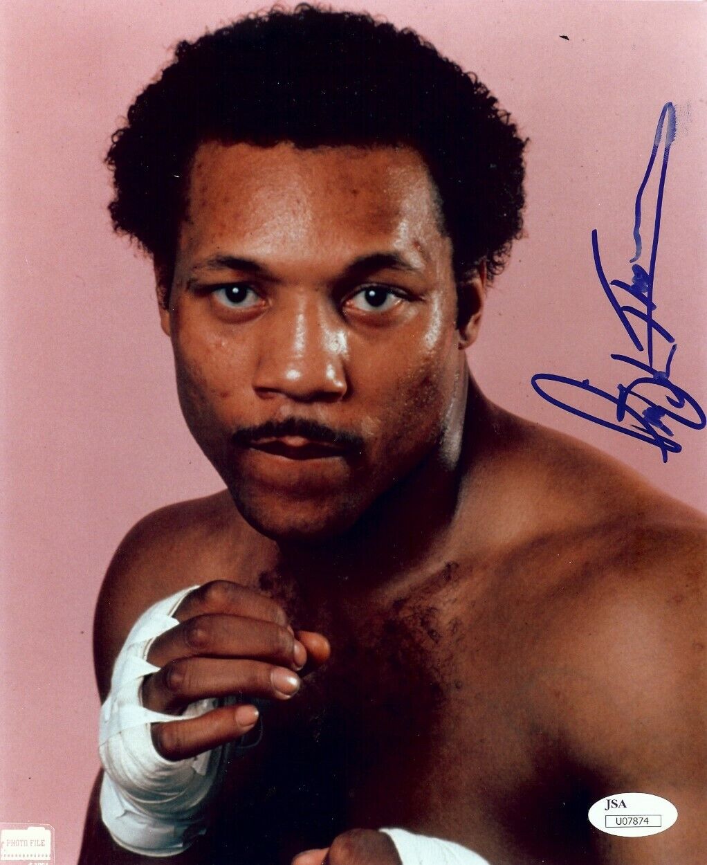 Pinklon Thomas Signed Autographed 8X10 Photo Poster painting Boxing Legend Wraps JSA U07874