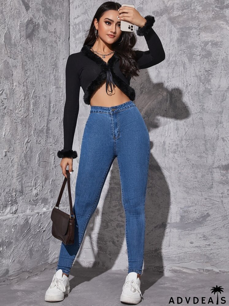 High Waist Skinny Jeans