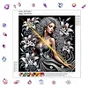 Special Shape Rhinestone Diamond Painting Kit Partial(Night Lily Beauty)