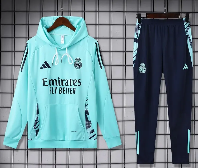 24-25 season Real Madrid training hooded jersey