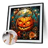 Funny Pumpkin Glass Painting-Paint by Numbers Acrylic Painting 40*40CM