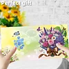 12Pcs Bouquet DIY Diamond Painting Greeting Card Kit for Adults Holiday Gifts