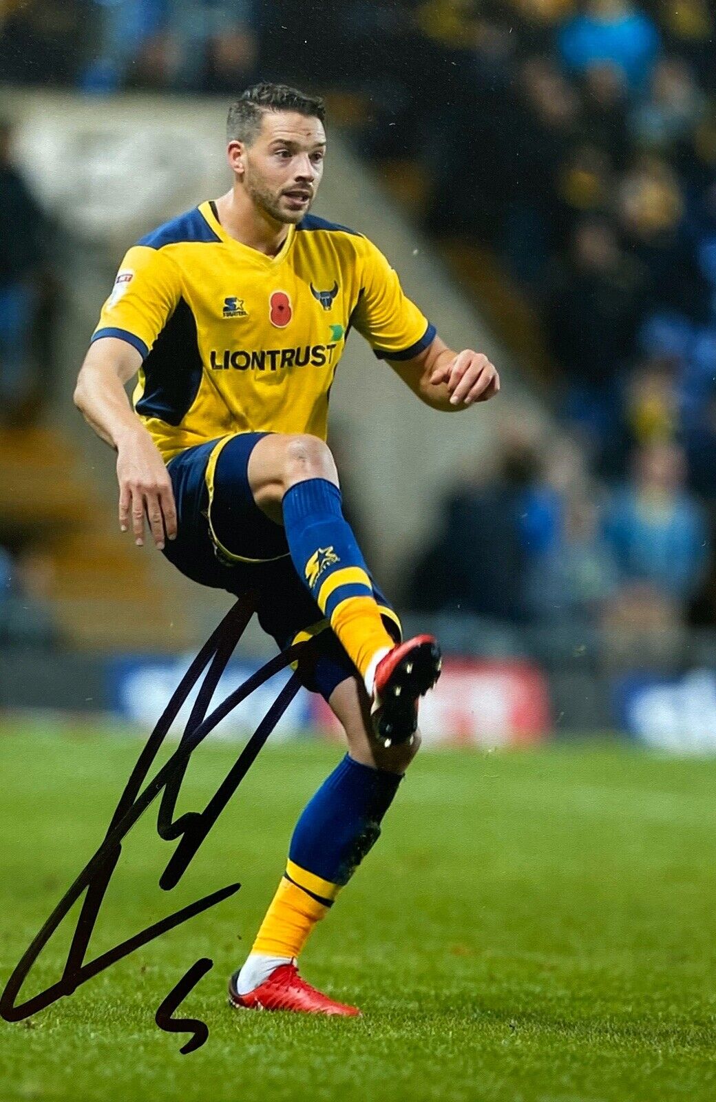 Aaron Martin Genuine Hand Signed 6X4 Photo Poster painting - Oxford United