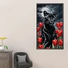 Diamond Painting-Round AB Drill Cheetah and Tulip(75*45CM)