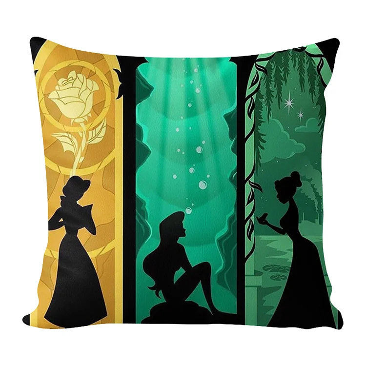 Pillow - Silhouettes - Disney Princesses 11CT 50*50CM