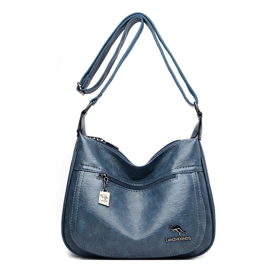 Kangaroo Female Leather Messenger Bags Feminina Bolsa Luxury Leather Handbags Women Bags Designer Ladies Shoulder Bag Sac A Main
