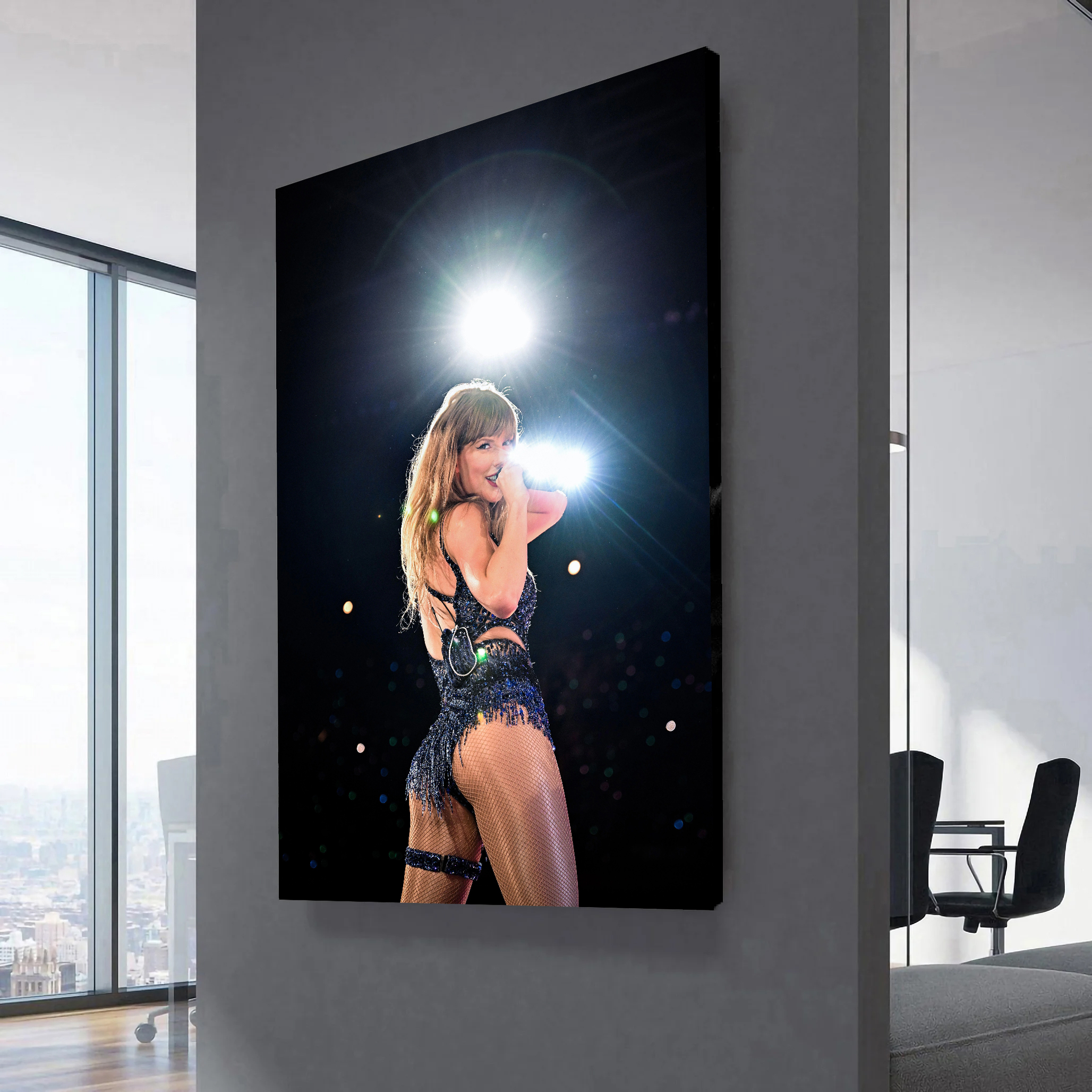 Taylor Swift Cardiff Concert Midnights Bodysuit Canvas Wall Art 