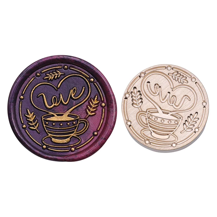 Diy Fire Lacquer Round Sealing Wax Stamp Head 25Mm gbfke