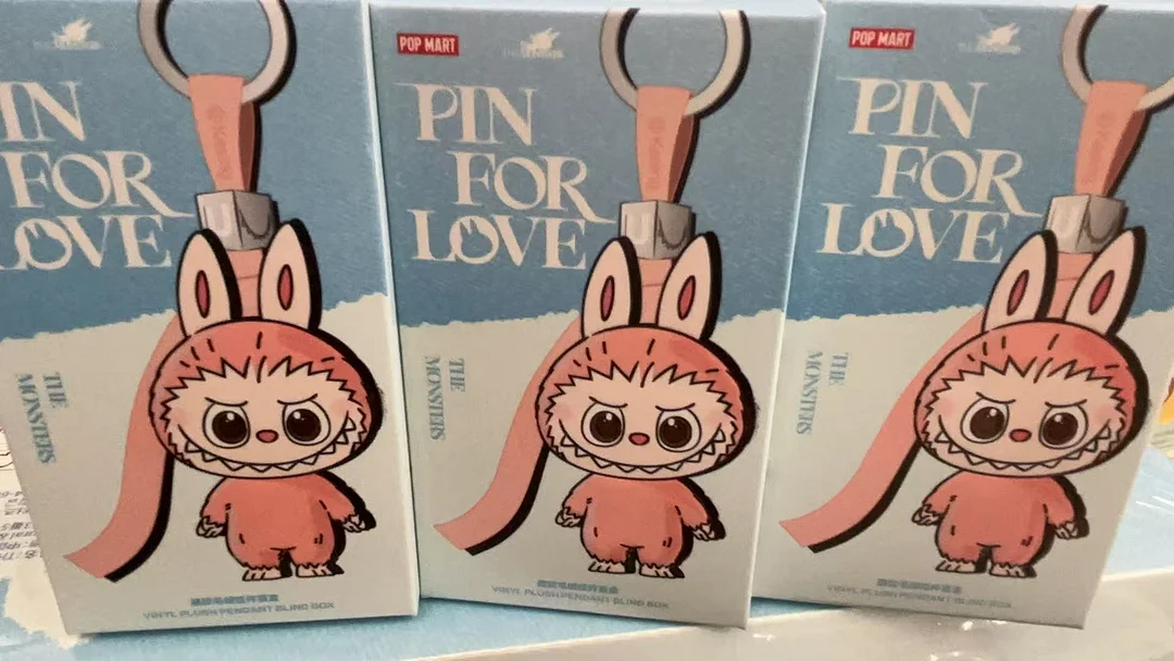 THE MONSTERS Pin for Love Series-Vinyl Plush Pendant Blind Box (N-Z)-B