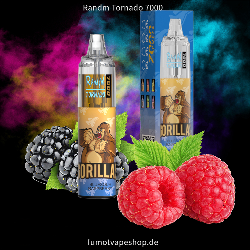 Randm Tornado 7000 Bluesour Himbeere  fumotvapeshop