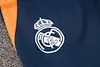 Joyfball 2024/2025 Kids Size Real Madrid Half-Pull Training Suit White Football Shirt 1:1 Thai Quality