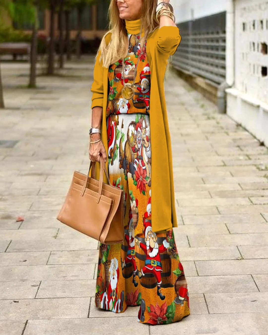 Herringbone Sweater Three-Piece Suit c4f2