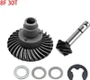 AMK Heavy Duty Bevel Gear Set, Helical Overdrive Gear 24/8T 27/8T 30/8T 33/8T Reverse Gear for 1/10 RC Crawler SCX10 II AR44/45 Capra Axle (8T-27T)