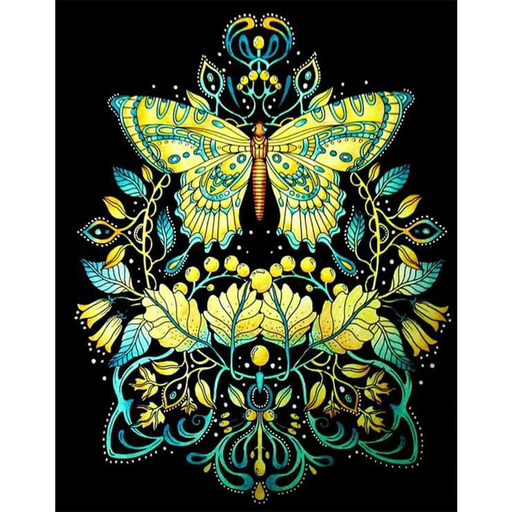 Butterfly - 11CT Stamped Cross Stitch(40*50cm)