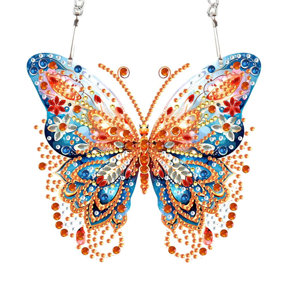 Everydayedeals DIY Diamond Painting Hanging Ornaments, Butterfly
