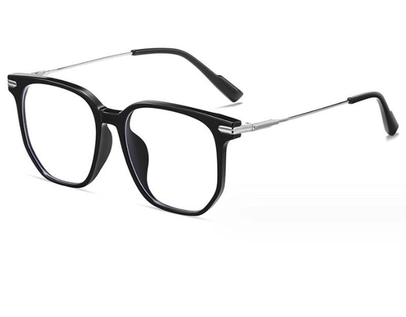 Fashion Minimalist Solid Color Pc Square Full Frame Optical Glasses