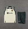 2023/2024 Barcelona pre-match training White Jersey+Shorts 1:1 Thai Quality