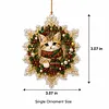 6pcs DIY Pearl Diamond Painting Christmas Tree Hanging Ornaments