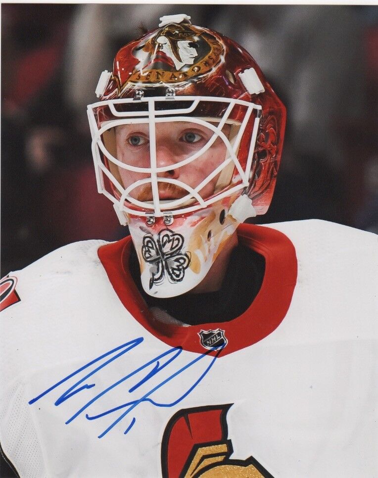 Ottawa Senators Mike Condon Mask Signed Autographed 8x10 Photo Poster painting COA B