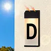 Solar Lighted House Numbers Luminous Outside Address Sign Smart Sensor Automatic LED Illumination Lamp Auto On/Off Villa Courtyard Number Plate Light Outdoor Doorplate Number Indicator