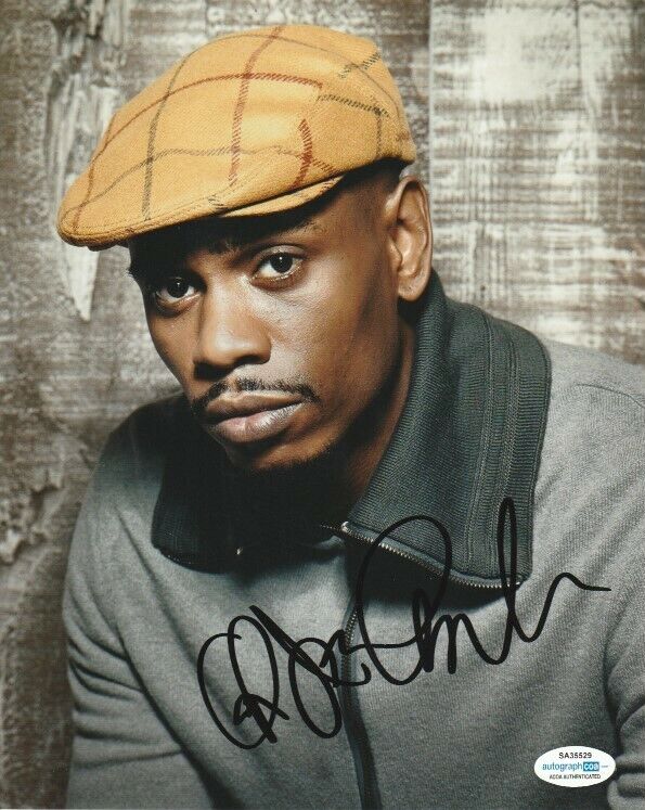 COMEDIAN DAVE CHAPPELLE SIGNED 8x10 Photo Poster painting #2 ACOA COA EXACT PROOF!