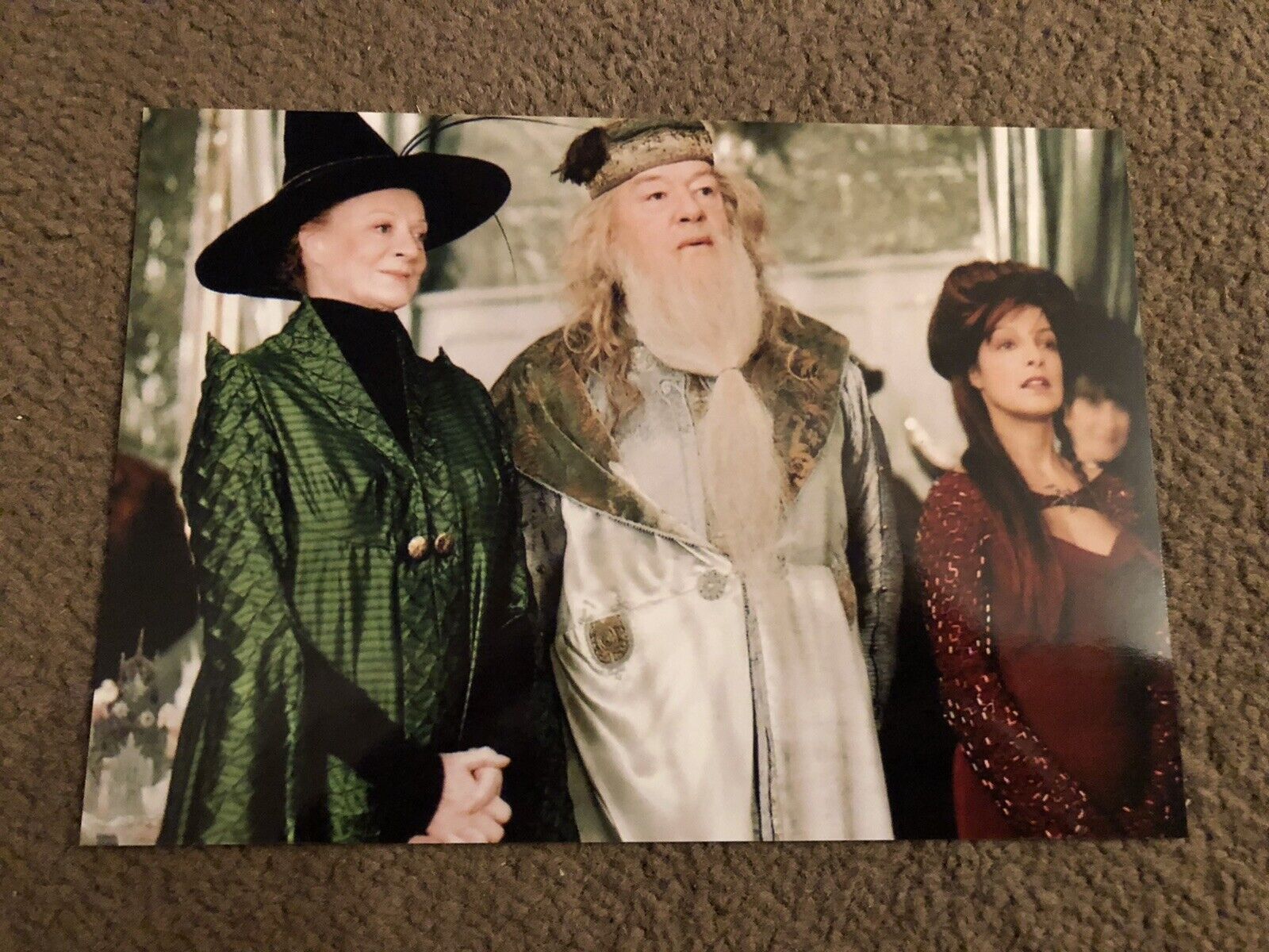 MICHAEL GAMBON & MAGGIE SMITH (HARRY POTTER) UNSIGNED Photo Poster painting- 7x5”