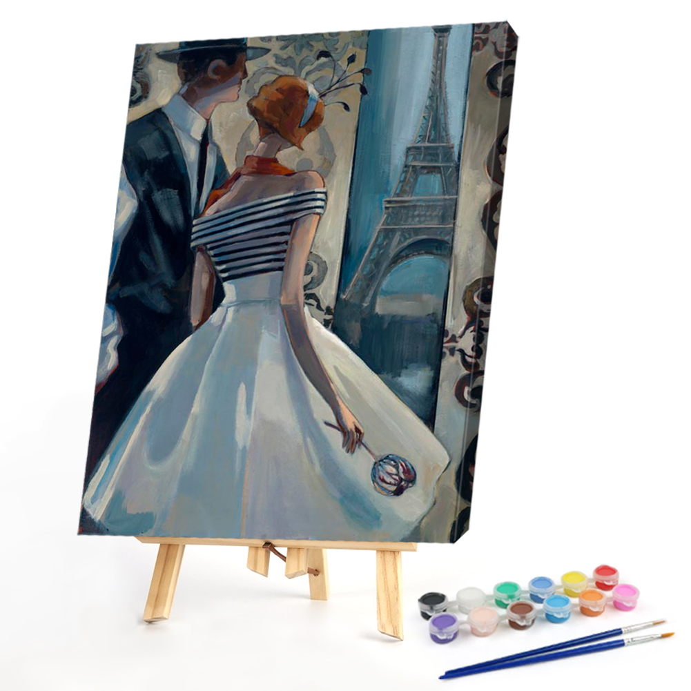 

40*50CM - Paint By Numbers - Big Dress Girl, 501 Original