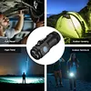 Mini LED Flashlight USB C Rechargeable Hat Clip Light for Camping Emergency