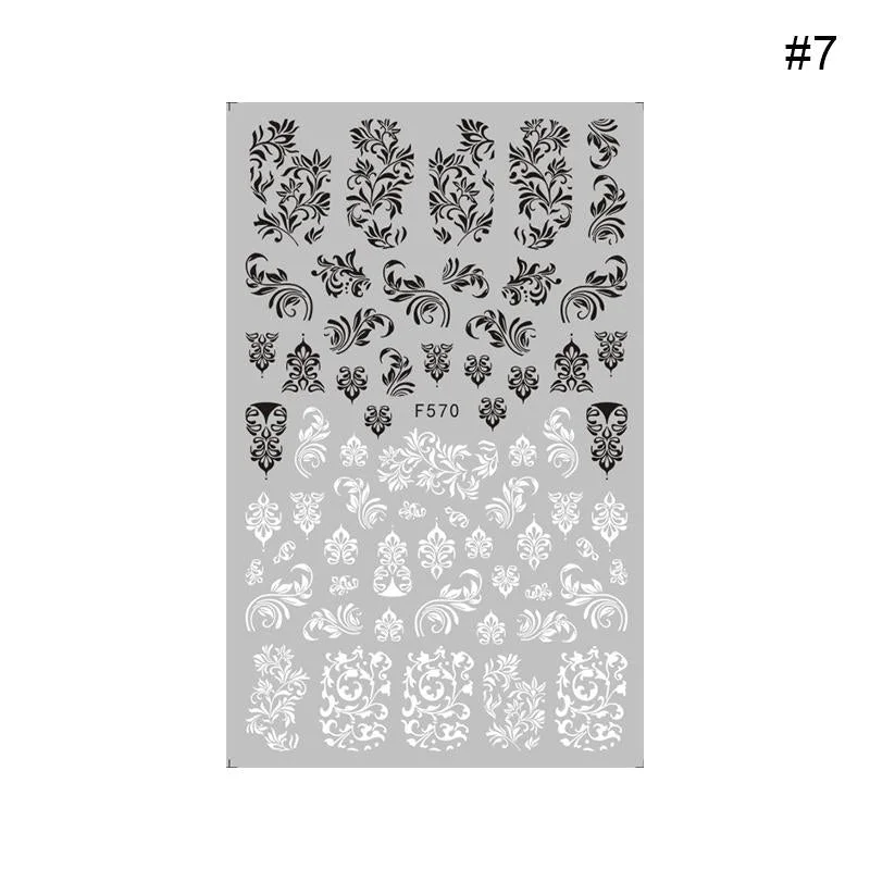 2021 New 3D Nail Art Sticker English Letter Stickers For Nail Foil Love Heart Design Nails Accessories Fashion Manicures Sticker