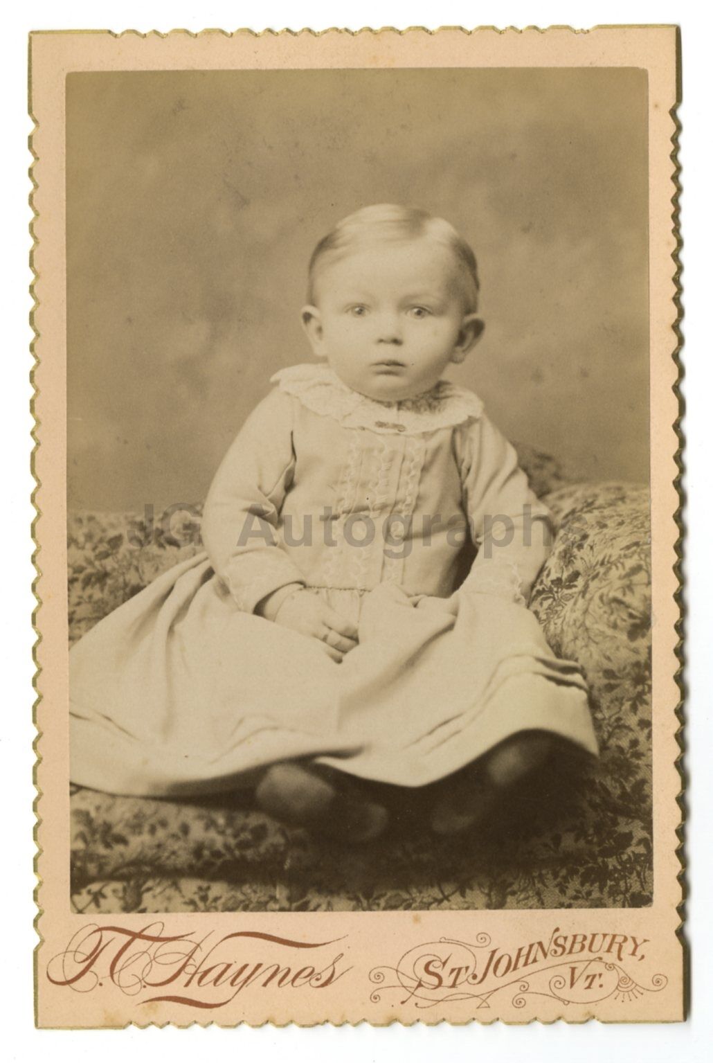 19th Century Children - Cabinet Card Photo Poster painting by TC Haynes - St. Johnsbury, VT